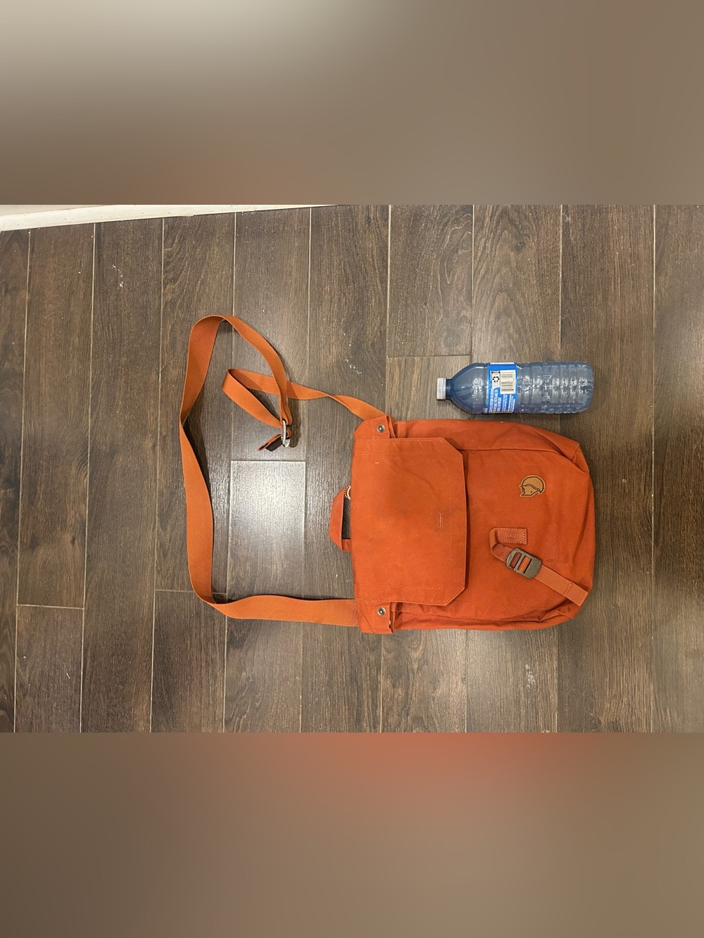 Orange Canvas Crossbody Bag - Casual Everyday Carry